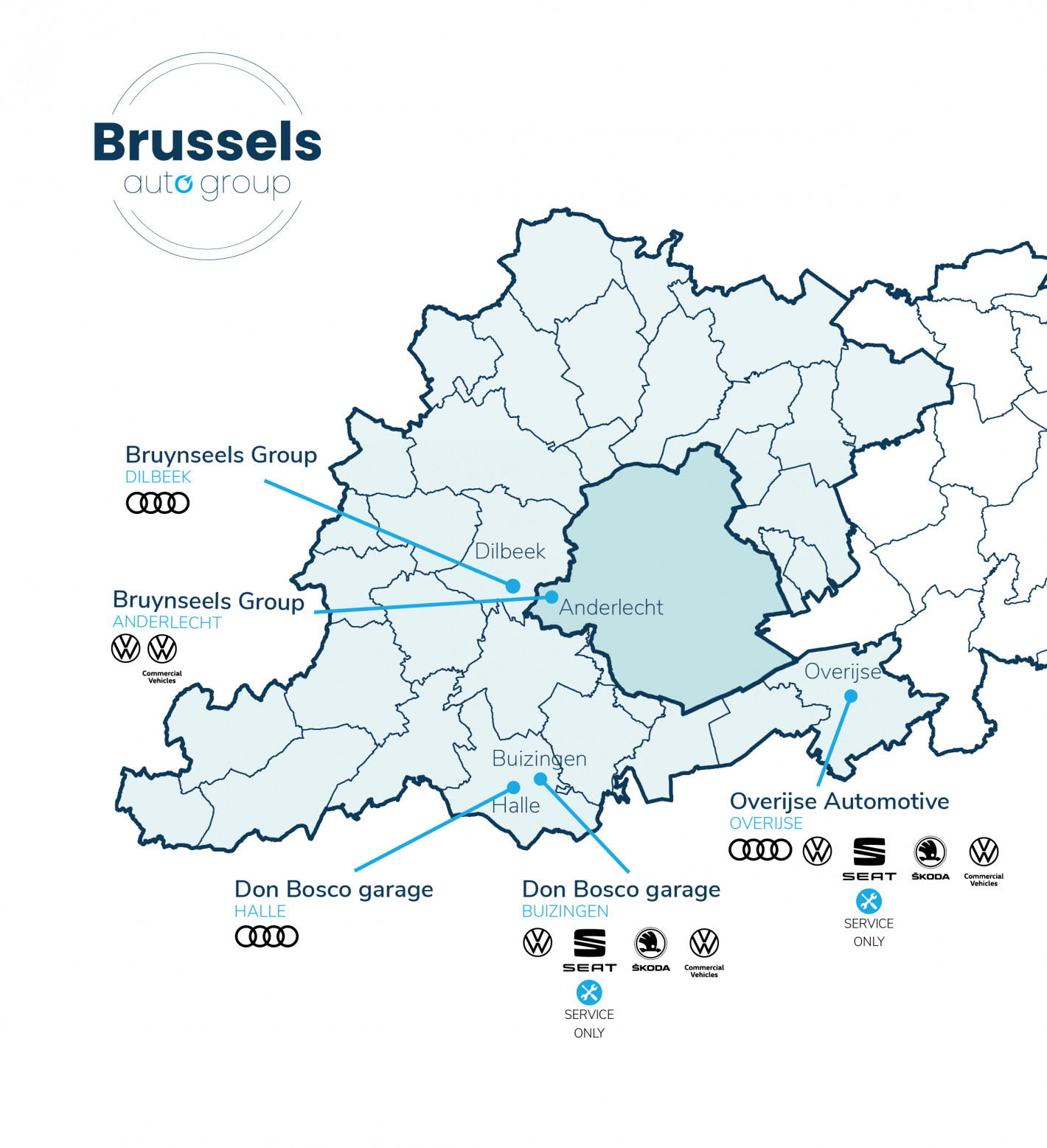 Locaties Brussels Auto Group